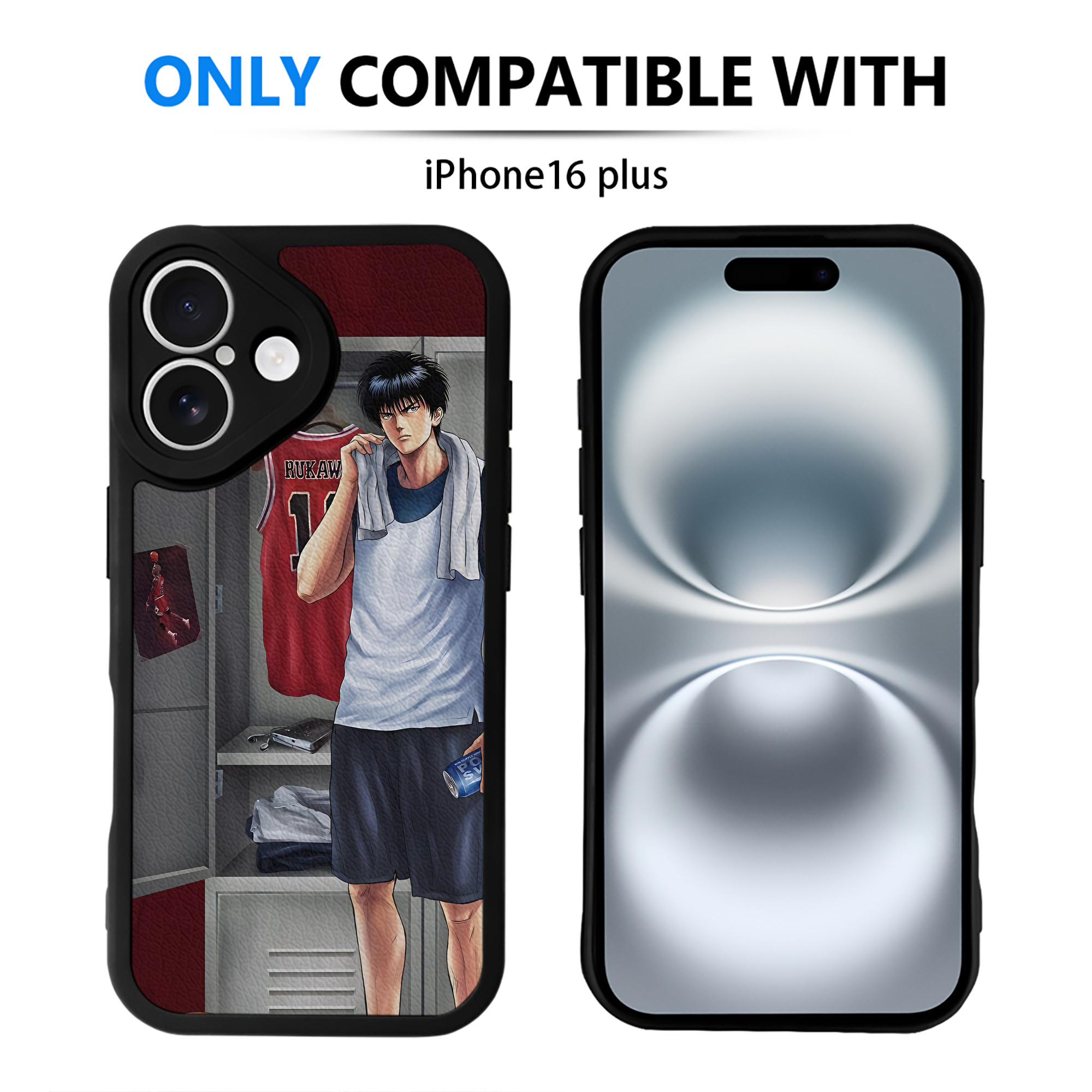 （画像用） SLAM DUNK／スラムダンク 【iPhone 16シリーズ対応】シリコンスマホケース（レザー調） 材質：シリコン